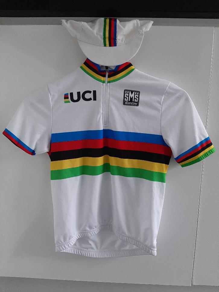 Wielershirt, wereldkampioen, 7-9 j,  tvv Kom op tegen Kanker, Enfants & Bébés, Vêtements enfant | Autre, Comme neuf, Garçon ou Fille