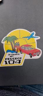 Sticker autocollant Peugeot 104  vintage, Ophalen of Verzenden, Gebruikt
