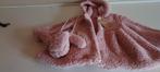 Veste chaude rose à capuche doublée polaire 2-3 ans, Comme neuf, Enlèvement ou Envoi, Manteau