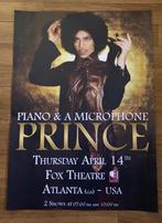 Prince Piano & a Microphone Tour Poster Atlanta April 2016, Comme neuf, Affiche, Œuvre d'art ou Peinture, Envoi