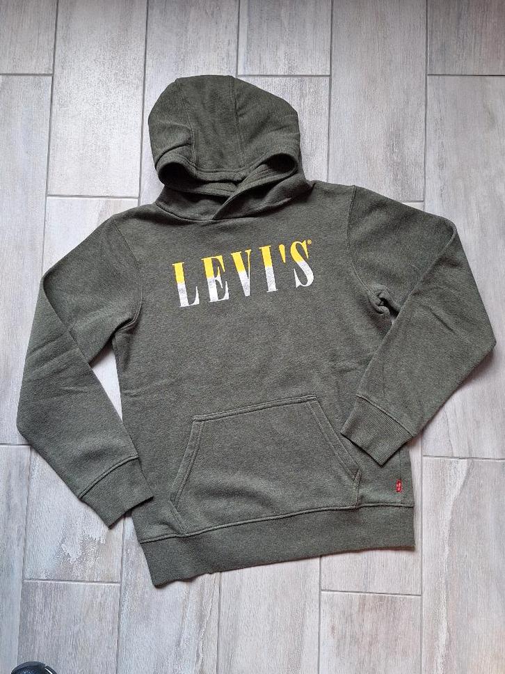 ★ M164 - Trui met kap Levi's, Kinderen en Baby's, Kinderkleding | Maat 164, Gebruikt, Jongen, Trui of Vest, Ophalen of Verzenden