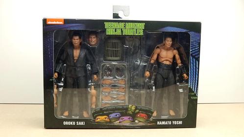 NECA TMNT 1990 Movie Oroku Saki & Hamato Yoshi 2 Pack, Verzamelen, Beelden en Beeldjes, Gebruikt, Overige typen, Verzenden