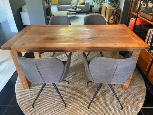 Rustieke eetkamertafel massief eik, Huis en Inrichting, Tafels | Eettafels, Gebruikt, 50 tot 100 cm, 150 tot 200 cm, Vijf personen of meer