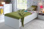 AANBIEDING Kinderbed Nepo 90x200 cm mat wit NU 119,- NIEUW, 180 cm ou plus, Enlèvement ou Envoi, 85 à 100 cm, Neuf