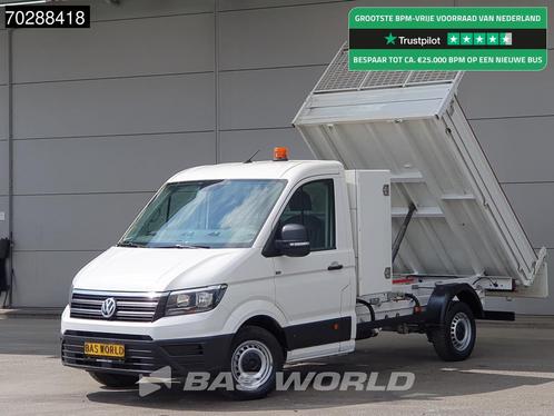 Volkswagen Crafter 140pk Kipper met Kist Trekhaak Airco Euro, Auto's, Bestelwagens en Lichte vracht, Bedrijf, Te koop, Airconditioning