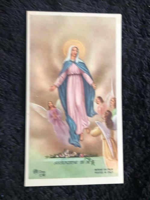 Carte de dévotion AR Dep. Z60 Assunzione de Mary 6x10,5 cm, Collections, Religion, Comme neuf, Christianisme | Catholique, Carte ou Gravure