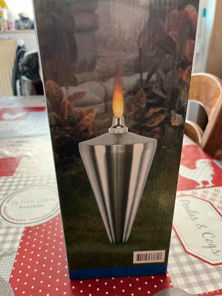 8 torches de jardin en acier, Jardin & Terrasse, Torches, Neuf, Enlèvement