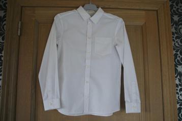 Chemise blanche H&M taille 146 (10/11 ans) disponible aux enchères