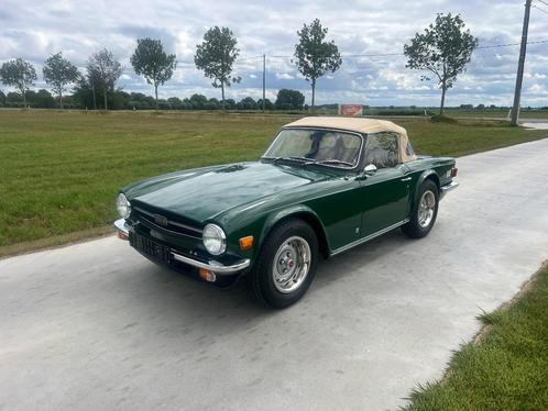 Triumph TR6 1974, Auto's, Oldtimers, Bedrijf, Te koop, Lederen bekleding, Triumph, Benzine, Cabriolet, 3 deurs, Handgeschakeld