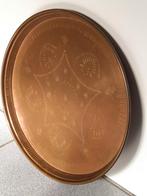 Oosterse koperen schaal of dienblad, Antiek en Kunst, Ophalen of Verzenden, Koper