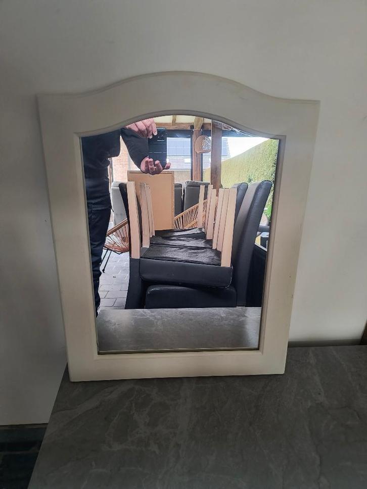 Prachtige landelijke spiegel met sierlijst, Maison & Meubles, Accessoires pour la Maison | Miroirs, Comme neuf, Enlèvement
