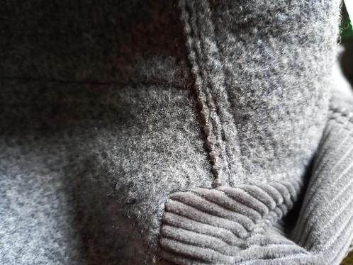 Lange damesmantel, Kleding | Dames, Jassen | Winter, Zo goed als nieuw, Maat 42/44 (L), Grijs, Ophalen