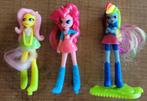 3 miniatuurfiguurtjes My Little Pony - Equestria Girls, Utilisé, Enlèvement ou Envoi