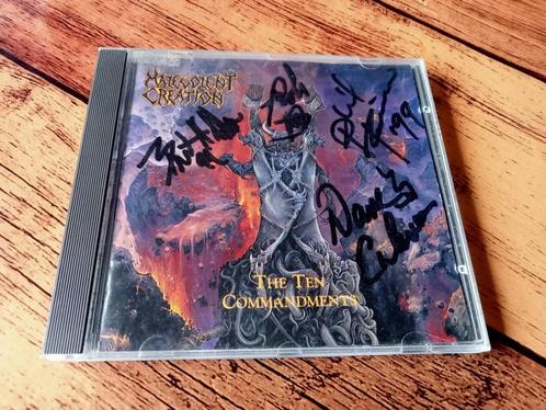 CD Malevolent Creation Gesigneerd The Ten Commandments, Cd's en Dvd's, Cd's | Hardrock en Metal, Gebruikt, Ophalen