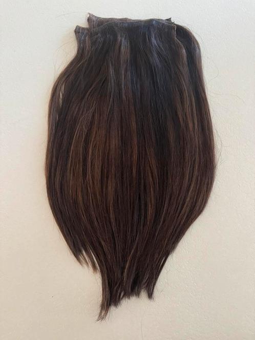 Clip in hair extensions 100% echt haar., Bijoux, Sacs & Beauté, Beauté | Soins des cheveux, Comme neuf, Enlèvement ou Envoi