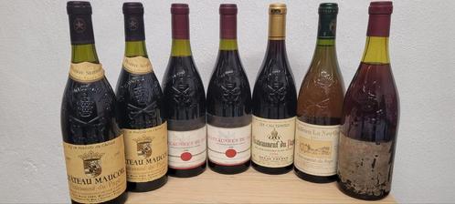 7x Châteauneuf des Papes (15€/fles), Verzamelen, Wijnen, Zo goed als nieuw, Rode wijn, Frankrijk, Vol, Ophalen