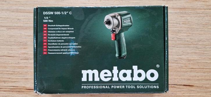 Metabo DSSW 500-1/2" C  Perslucht slagmoersleutel, Doe-het-zelf en Bouw, Gereedschap | Boormachines, Zo goed als nieuw, Ophalen