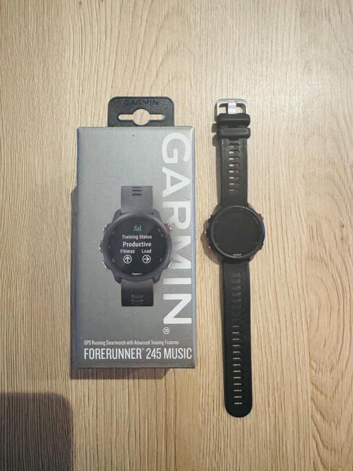 Garmin Forerunner 245 Music, Handtassen en Accessoires, Sporthorloges, Gebruikt, Zwart, Afstand, Calorieverbanding, Conditie, GPS