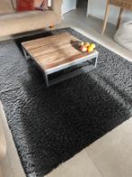 zwart langharig tapijt, Huis en Inrichting, Stoffering | Tapijten en Vloerkleden, 200 cm of meer, 200 cm of meer, Modern, Gebruikt