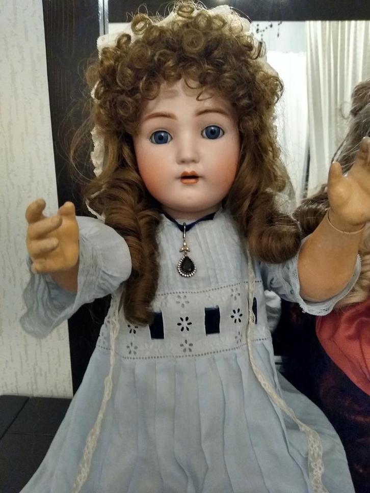 Antieke pop van Simon & Halbig - 70 cm, Antiek en Kunst, Antiek | Speelgoed, Ophalen of Verzenden