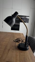 Zwarte bureaulamp, Huis en Inrichting, Lampen | Tafellampen, Minder dan 50 cm, Metaal, Zo goed als nieuw, Ophalen
