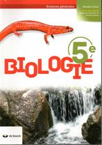 Manuels de Biologie 5e & 6e secondaire (Ed De Boeck), Livres, Biologie, Comme neuf, Enlèvement, Secondaire