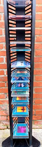 Metalen CD rek, ook plaats voor dubbele cd's. Garageverkoop, Huis en Inrichting, Woonaccessoires | Cd- en Dvd-rekken, Ophalen