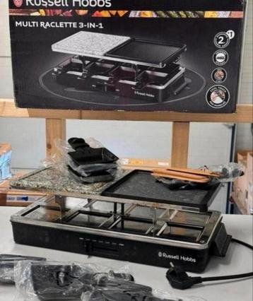 Russell Hobbs Multi Raclette 3-in-1 8 personen gourmetstel beschikbaar voor biedingen