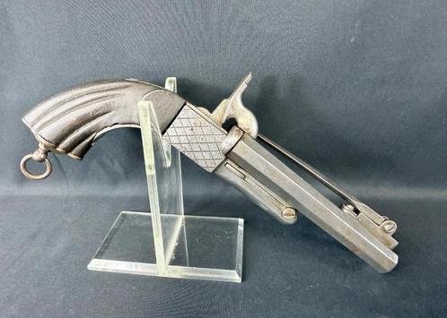 Penvuur 9mm Jacht Pistool met Bajonet, Antiek en Kunst, Antiek | Overige Antiek, Ophalen of Verzenden