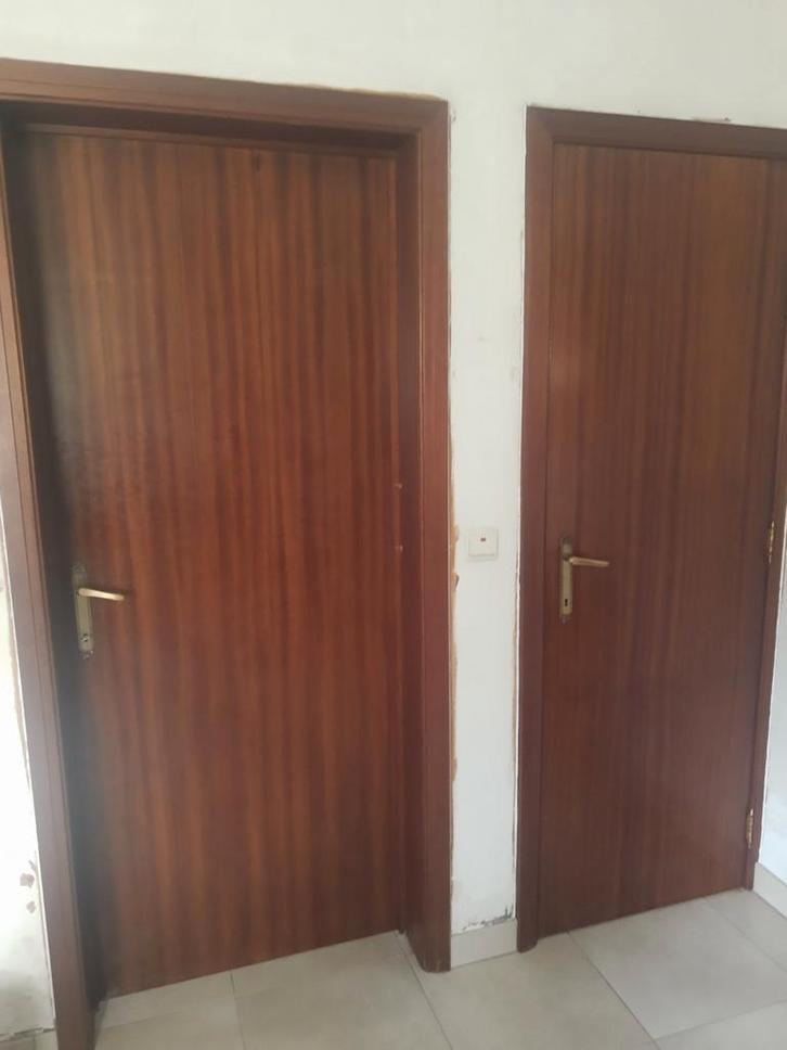 7 mahonie binnendeuren, Doe-het-zelf en Bouw, Deuren en Vliegenramen, Gebruikt, Binnendeur, Ophalen