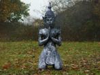 Statue du gardien du temple - gris et noir - polystone, Jardin & Terrasse, Statues de jardin, Enlèvement ou Envoi, Neuf