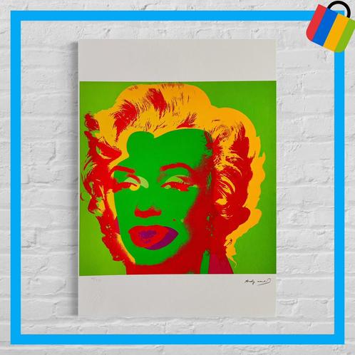 🟢 ANDY WARHOL Marilyn Monroe signé - avec certificat -, Antiquités & Art, Art | Lithographies & Sérigraphies, Enlèvement ou Envoi