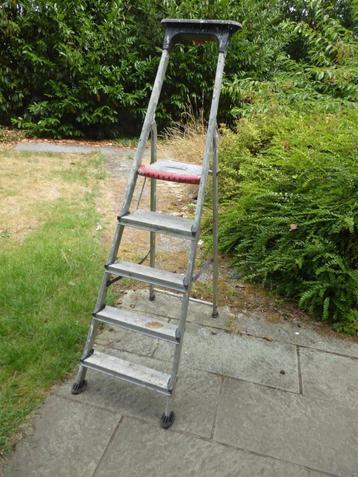 altrex trapladder double decker 5 treden, Enlèvement, Utilisé, Pliable ou rétractable/escamotable