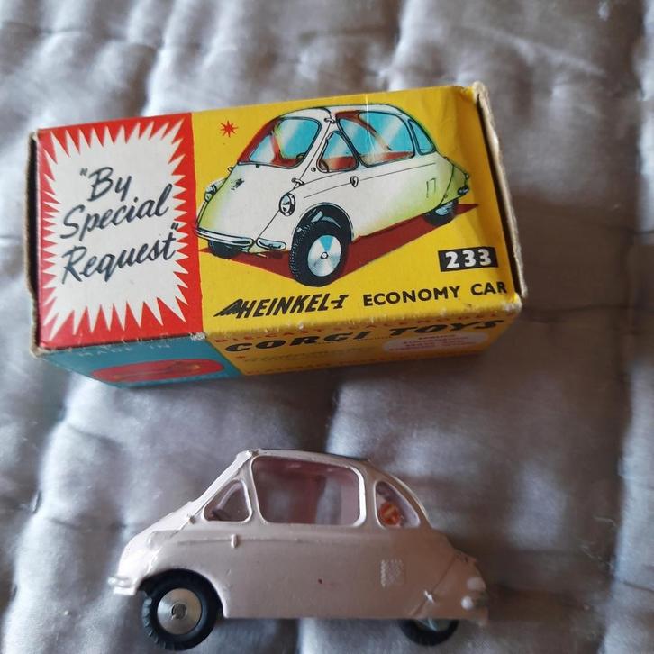 CORGI nr 233 HEINKEL ECONOMY CAR*VINTAGE*, Hobby en Vrije tijd, Modelauto's | 1:43, Zo goed als nieuw, Auto, Corgi, Ophalen