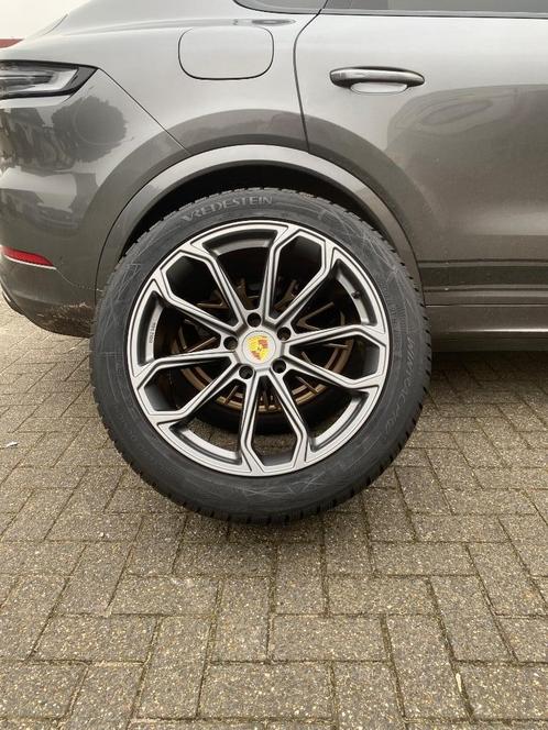 Aluvelgen breedset porsche new cayenne +winterbanden 21, Auto-onderdelen, Banden en Velgen, Banden en Velgen, Winterbanden, 21 inch