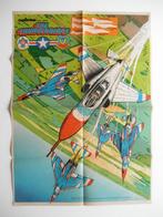 Poster Spirou 1731 - Avions The Thunderbirds - 17 juin 1971, Ophalen of Verzenden, Jean-Luc Béghin, Zo goed als nieuw, Eén stripboek