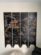 Chinese antieken panelen paravan, Antiek en Kunst, Ophalen
