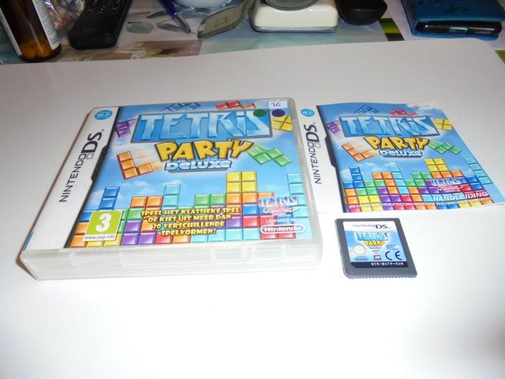 Nintendo DS Tetris Party Deluxe (orig-compleet), Games en Spelcomputers, Games | Nintendo DS, Gebruikt, Puzzel en Educatief, Vanaf 3 jaar