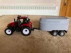 Rode tractor met trailer (zonder dieren) tractor is ci 15 cm, Enfants & Bébés, Jouets | Véhicules en jouets, Comme neuf, Enlèvement ou Envoi