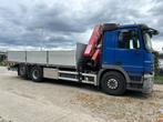Mercedes-Benz Actros 2536 met HMF laadkraan 22TM, Auto's, Automaat, Euro 5, Stof, Blauw