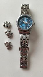 Dames horloge, Handtassen en Accessoires, Horloges | Dames, Ophalen, Zo goed als nieuw, Zilver, Staal