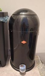 Wesco vuilbak zwart, Huis en Inrichting, Woonaccessoires | Prullenbakken, Ophalen, Gebruikt, Met pedaal, 50 tot 75 cm