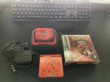 Nintendo Game Boy Advance SP Groudon Super Pack (incl Ruby) beschikbaar voor biedingen