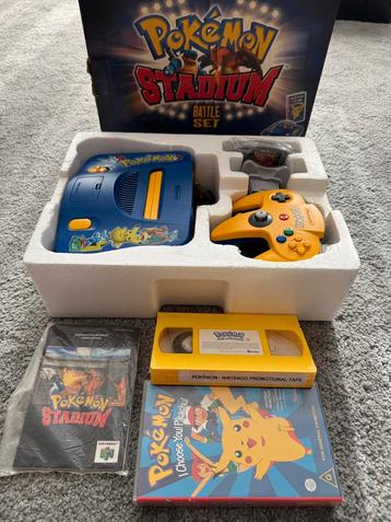 N64 Console Pokemon Stadium Battle Set *RARE* beschikbaar voor biedingen