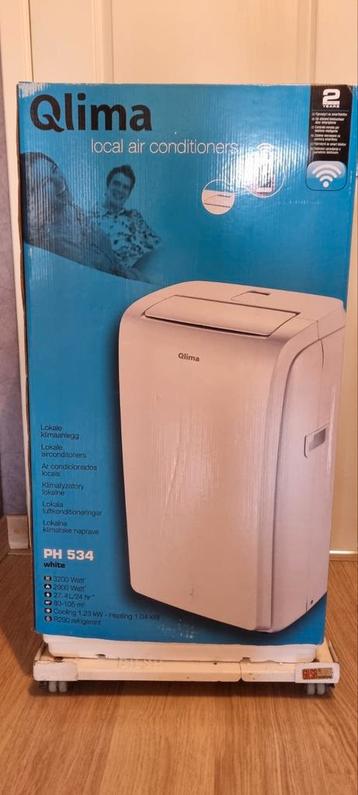 GLOEDNIEUWE AIRCO PH 534 QLIMA 3200 WATT Met afstandsbedieni, Elektronische apparatuur, Ophalen, Zo goed als nieuw, Afstandsbediening