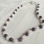 Amethist met lichtrose kwarts collier, Ophalen of Verzenden, Nieuw