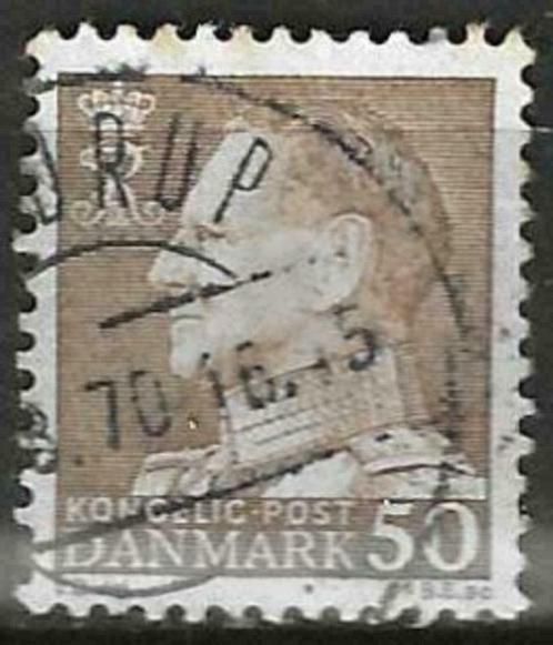 Denemarken 1967/1970 - Yvert 464 - Koning Frederik IX (ST), Timbres & Monnaies, Timbres | Europe | Scandinavie, Affranchi, Danemark