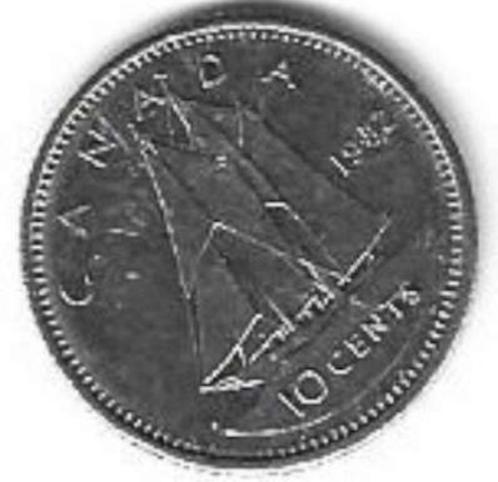 Munten Canada 10 Cents 1982 Elizabeth II Pr, Timbres & Monnaies, Monnaies | Amérique, Monnaie en vrac, Amérique du Nord, Enlèvement ou Envoi