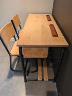 Retro schoolbankje, Huis en Inrichting, Ophalen, Zo goed als nieuw