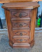 Eiken kastje met 4 laden, Huis en Inrichting, Kasten | Ladekasten, Ophalen, Minder dan 50 cm, Eikenhout, Zo goed als nieuw